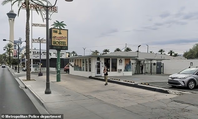 The Bungalows Hostel Las Vegas — where Sally Contarino was staying