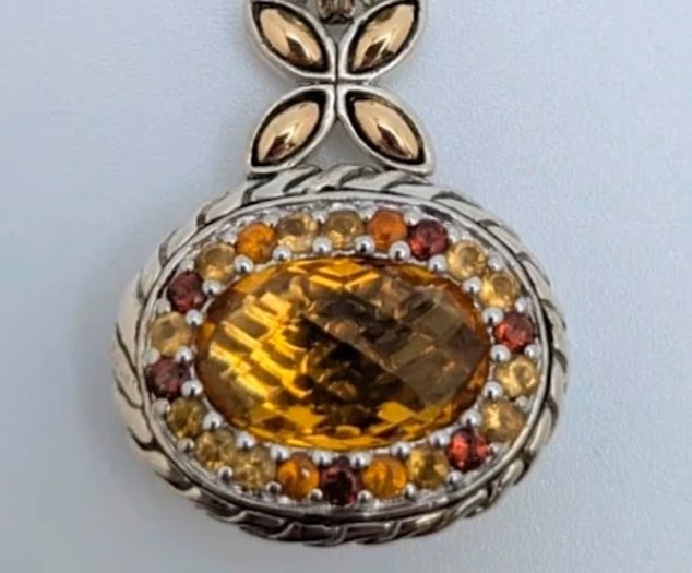 John Hardy citrine pendant — key lead in Sally Contarino case