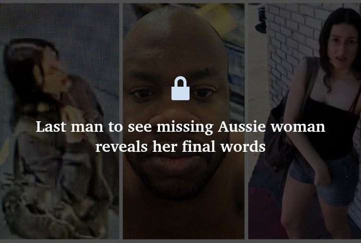 A Herald Sun article about Sally Contarino's case displayed behind a paywall.